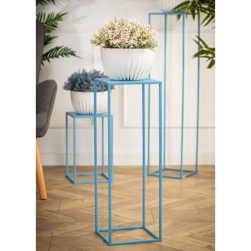 Suporte para flores 70x24 cm azul