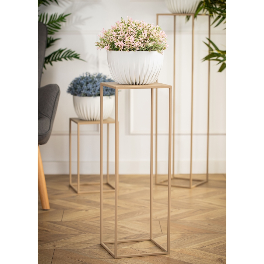 Suporte para flores 70x24 cm bege