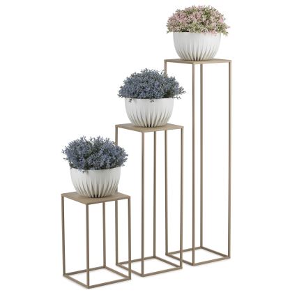 Suporte para flores 70x24 cm bege