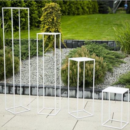 Suporte para flores 70x24 cm branco