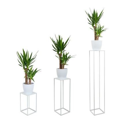Suporte para flores 70x24 cm branco