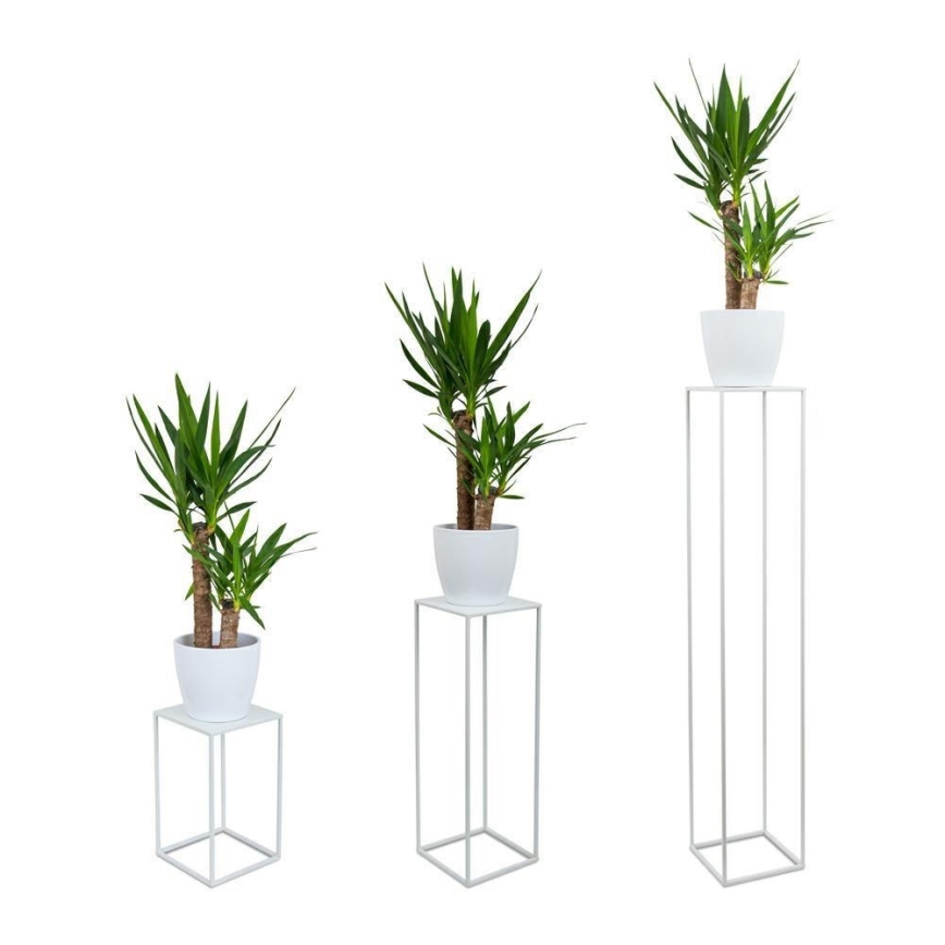 Suporte para flores 70x24 cm branco