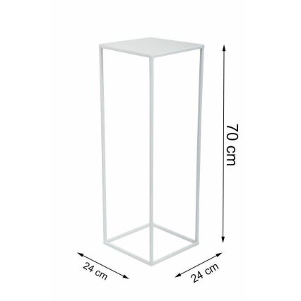 Suporte para flores 70x24 cm branco