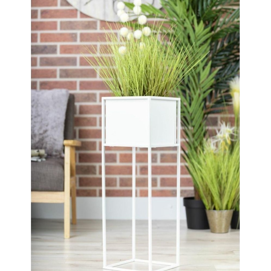 Suporte para flores 70x24 cm branco