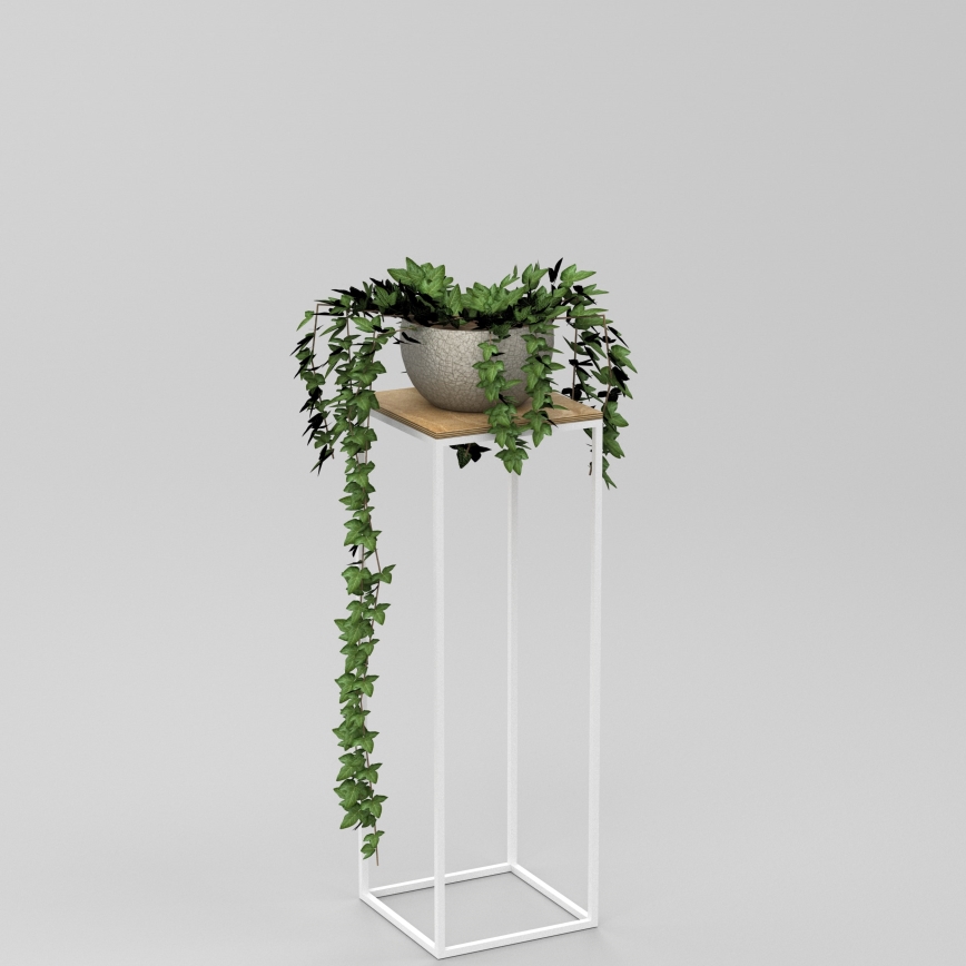 Suporte para flores 70x24 cm branco