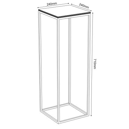 Suporte para flores 70x24 cm branco