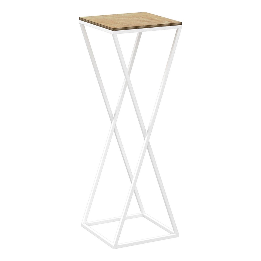 Suporte para flores 70x24 cm branco