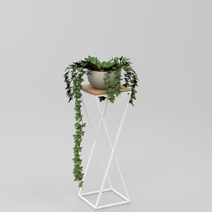 Suporte para flores 70x24 cm branco