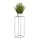 Suporte para flores 70x24 cm cinzento