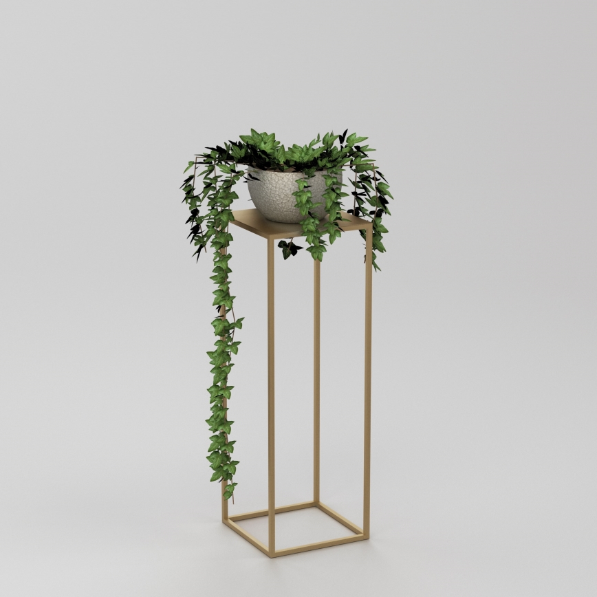 Suporte para flores 70x24 cm dourada
