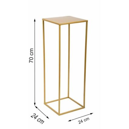 Suporte para flores 70x24 cm dourado