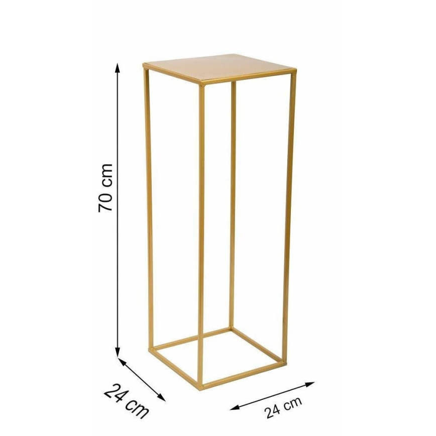 Suporte para flores 70x24 cm dourado