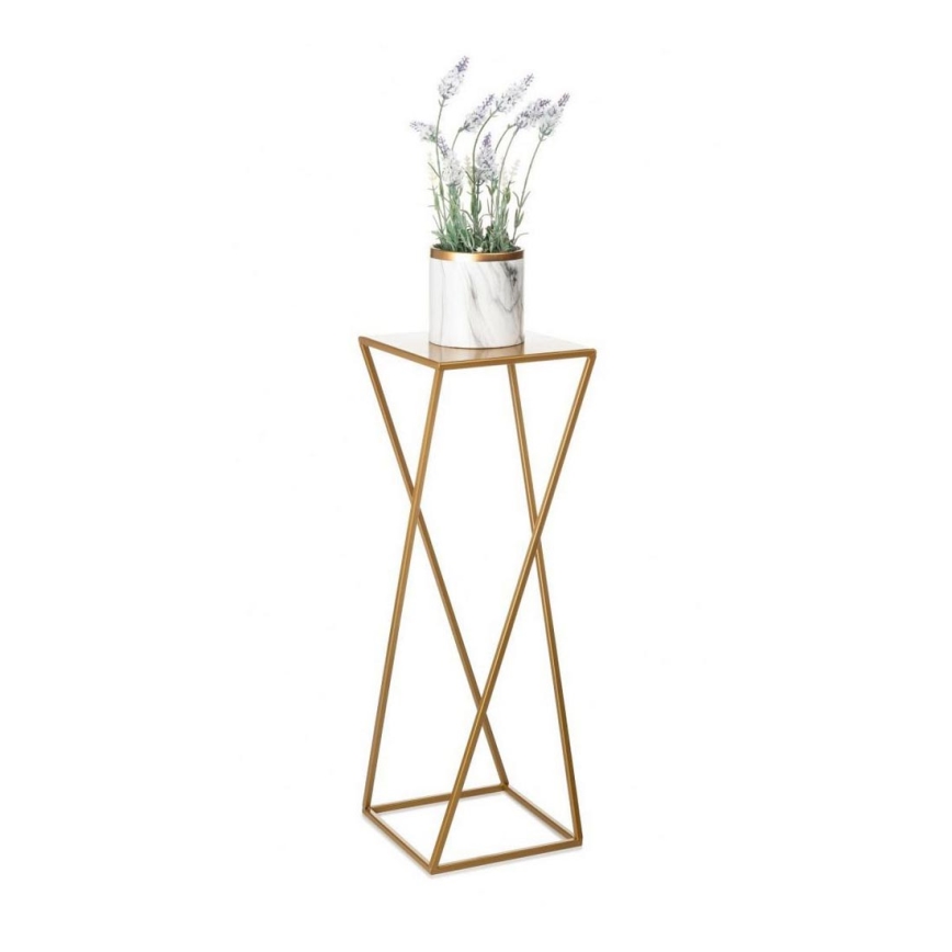 Suporte para flores 70x24 cm dourado