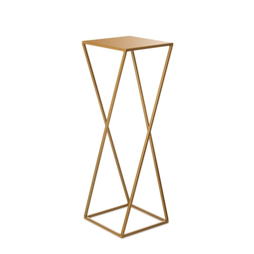 Suporte para flores 70x24 cm dourado