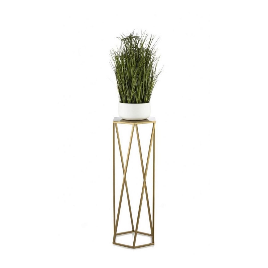 Suporte para flores 70x24 cm dourado
