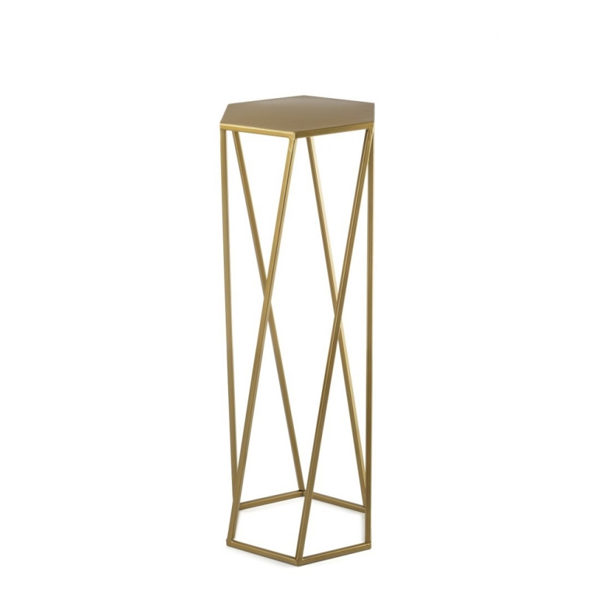 Suporte para flores 70x24 cm dourado