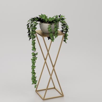 Suporte para flores 70x24 cm dourado