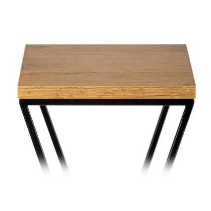 Suporte para flores 70x24 cm preto/castanho