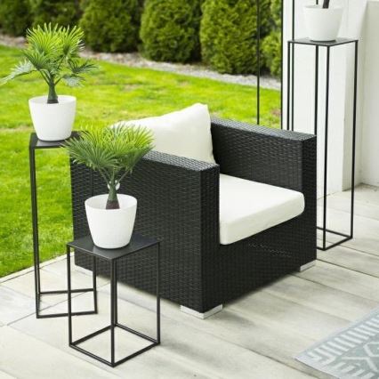 Suporte para flores 70x24 cm preto