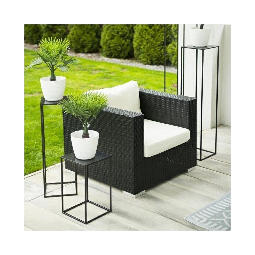 Suporte para flores 70x24 cm preto