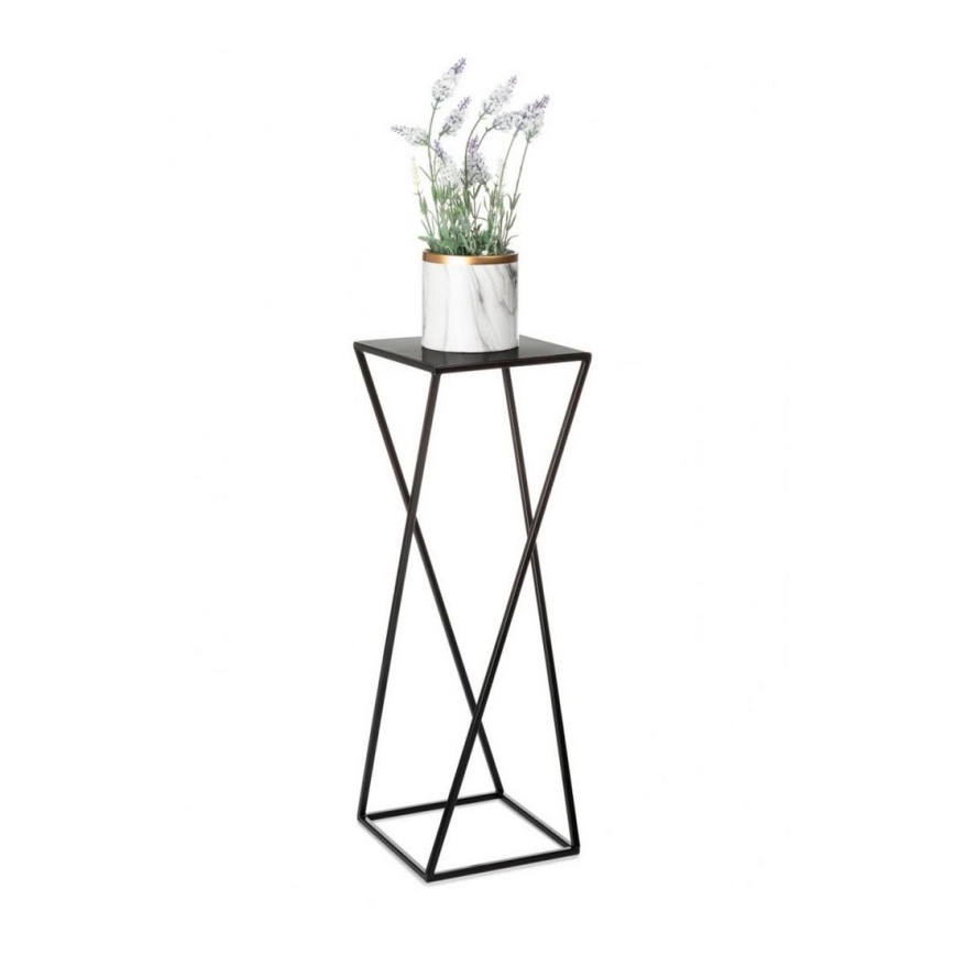 Suporte para flores 70x24 cm preto