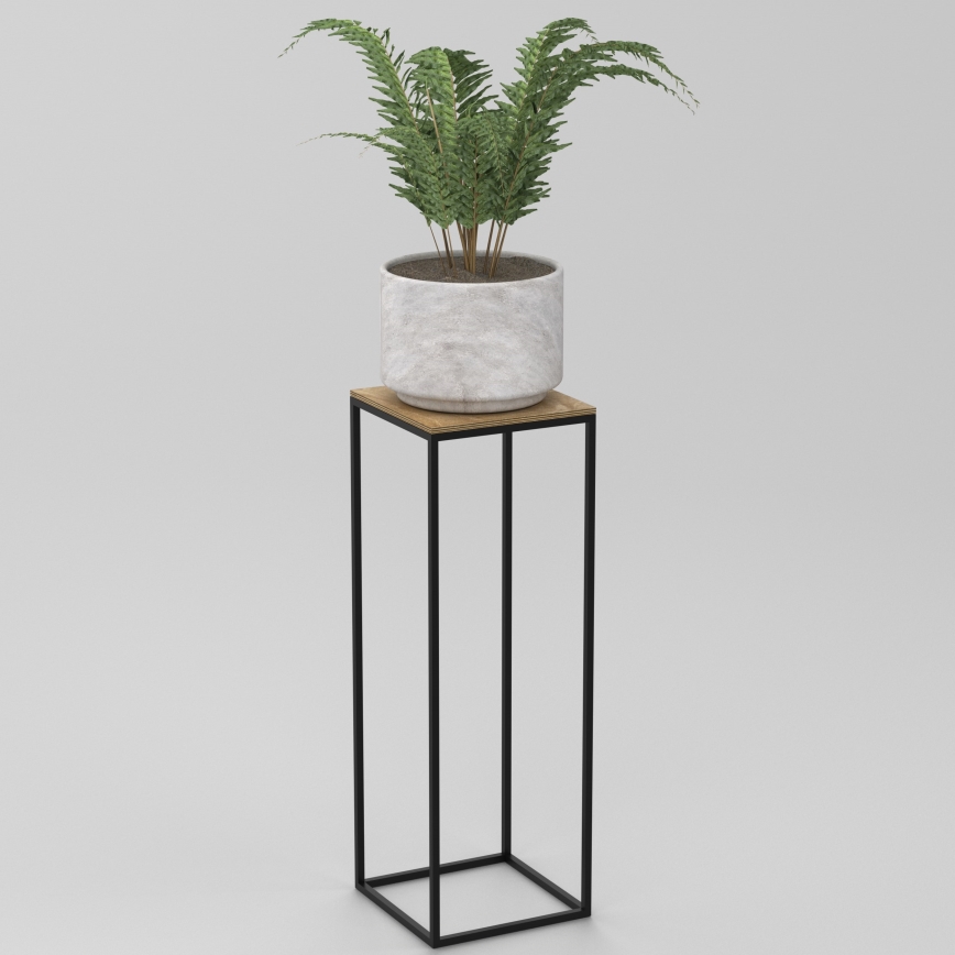 Suporte para flores 70x24 cm preto