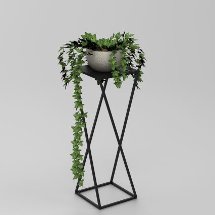 Suporte para flores 70x24 cm preto