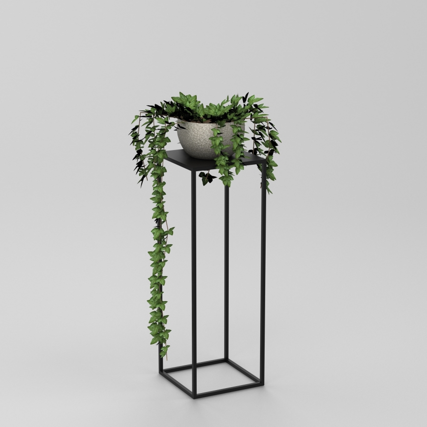 Suporte para flores 70x24 cm preto