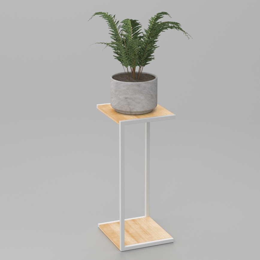 Suporte para flores 70x30x34 cm branco