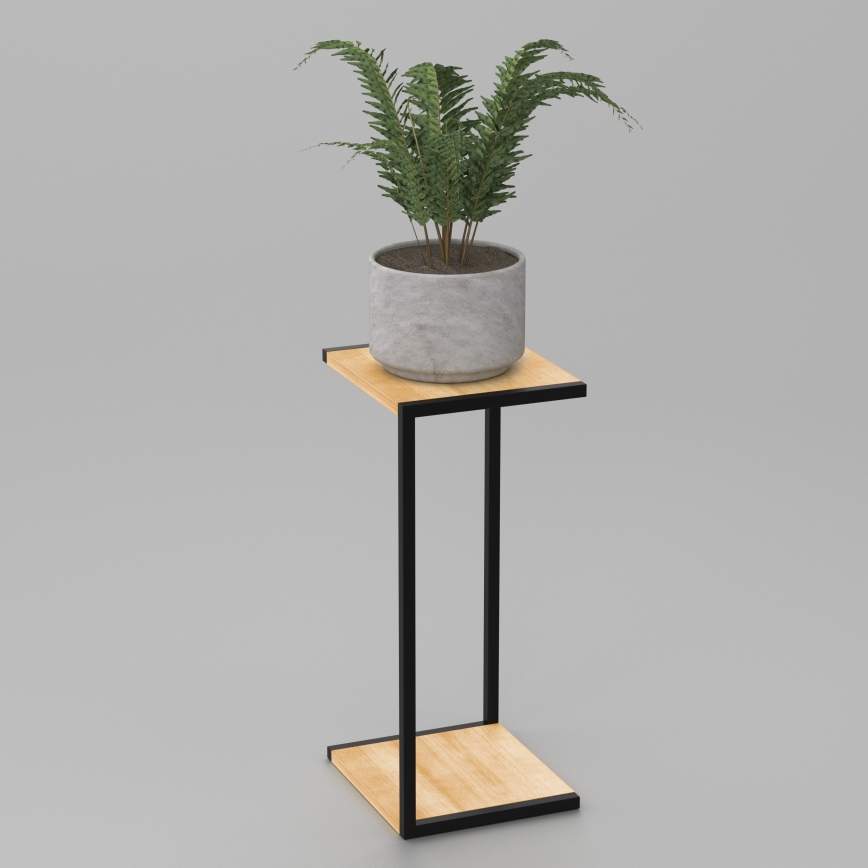 Suporte para flores 70x30x34 cm preto