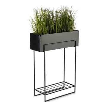 Suporte para flores 82x60 cm preto