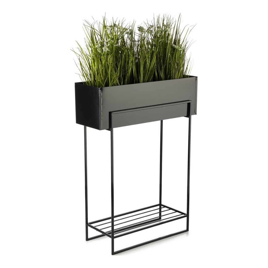 Suporte para flores 82x60 cm preto