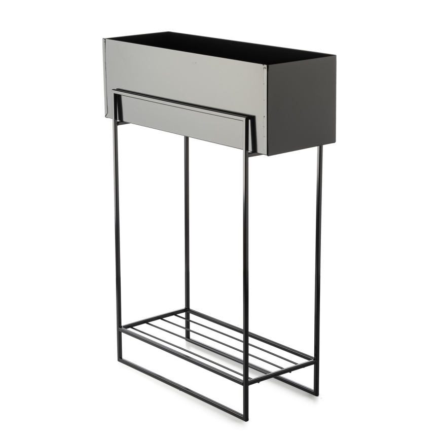 Suporte para flores 82x60 cm preto