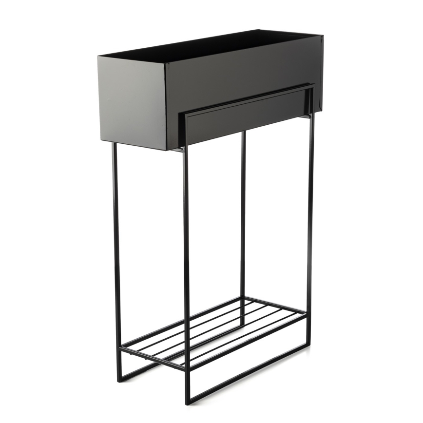 Suporte para flores 82x60 cm preto