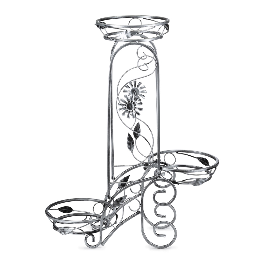 Suporte para flores 88x65 cm prateado