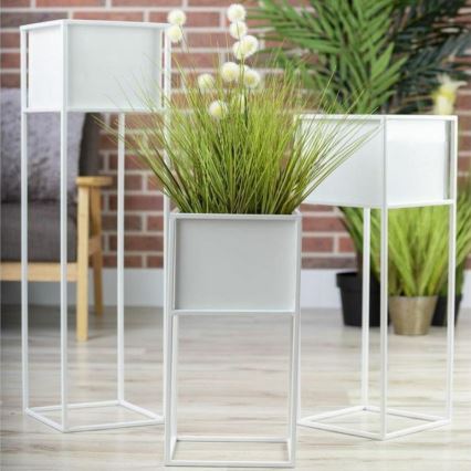 Suporte para flores 90x24 cm branco