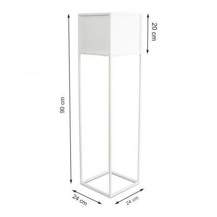 Suporte para flores 90x24 cm branco