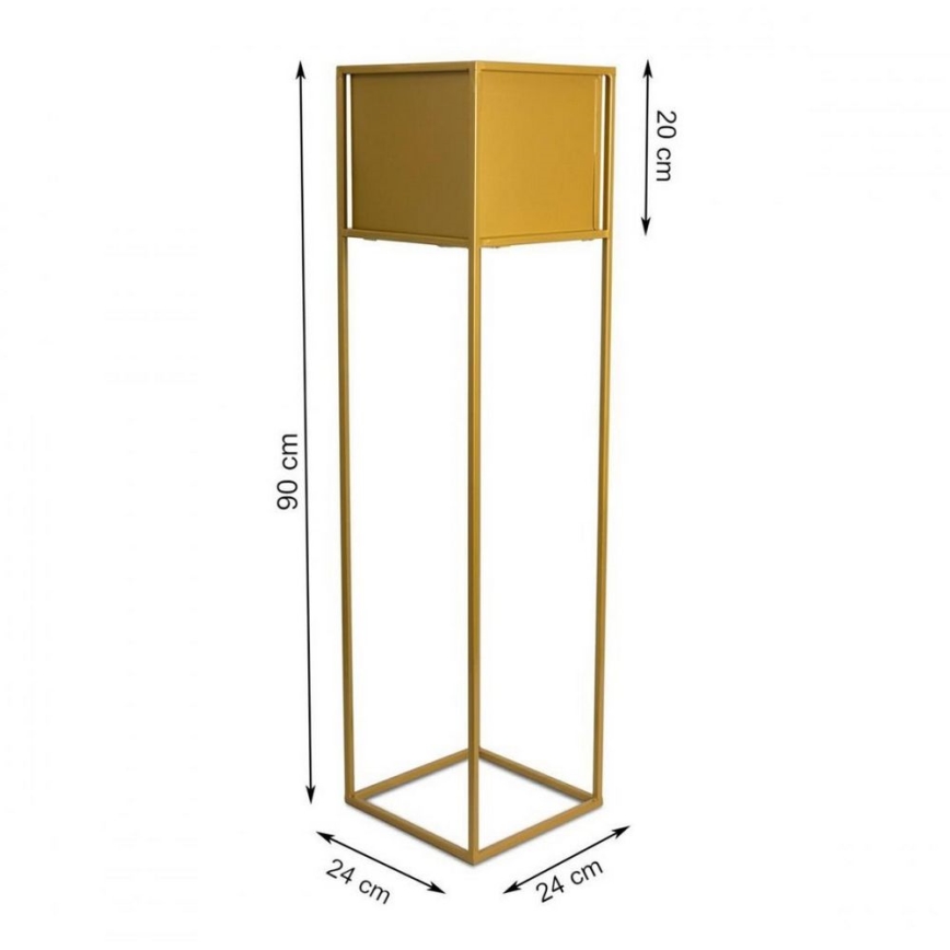 Suporte para flores 90x24 cm dourado