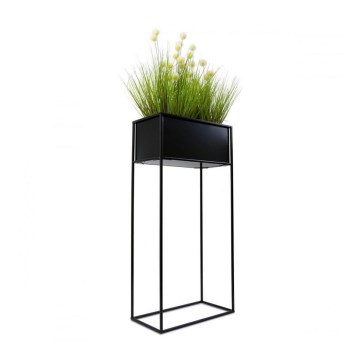 Suporte para flores 90x44 cm preto