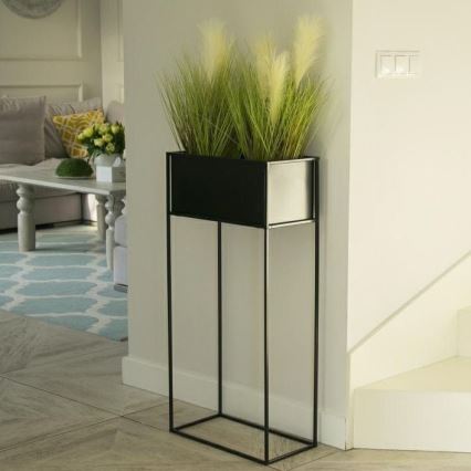Suporte para flores 90x44 cm preto