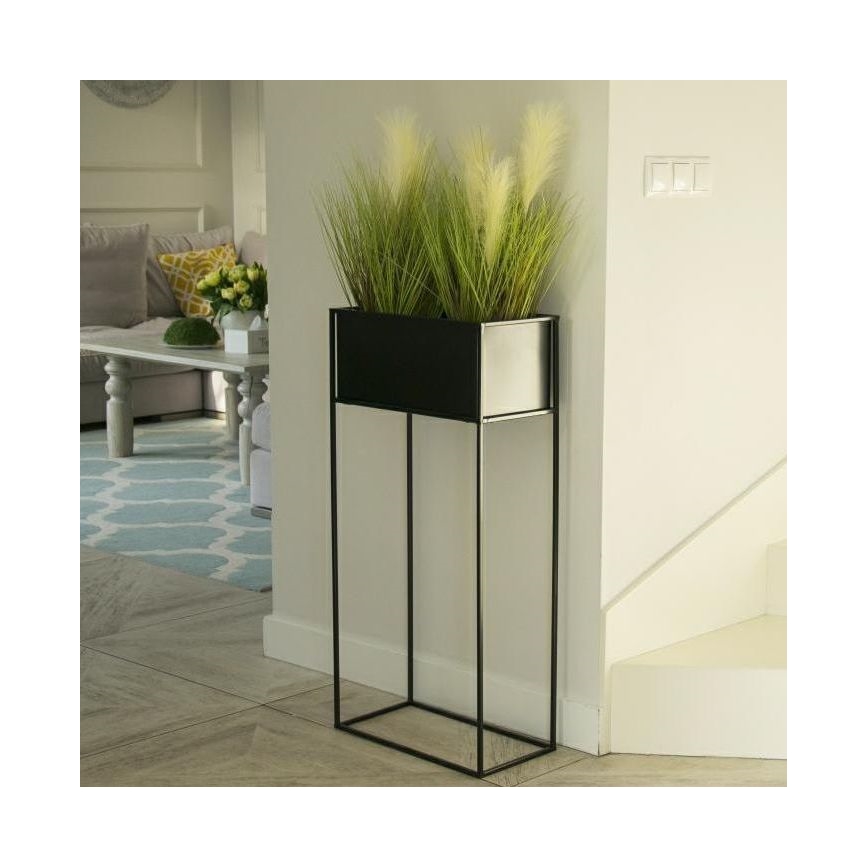 Suporte para flores 90x44 cm preto