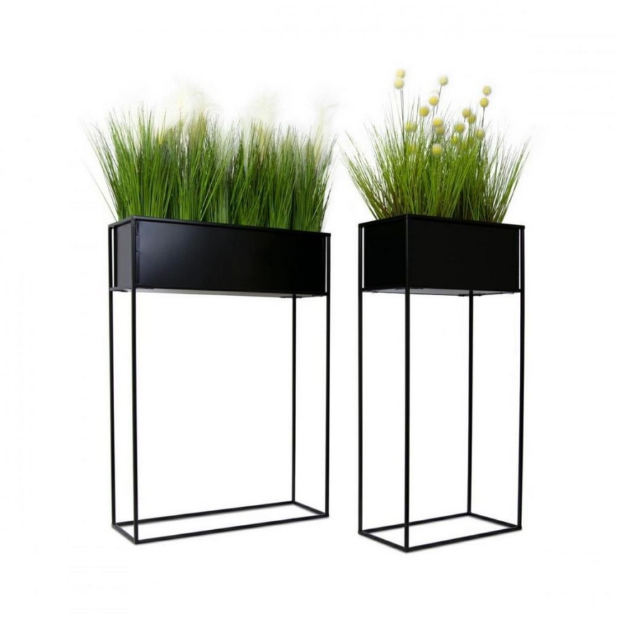 Suporte para flores 90x44 cm preto