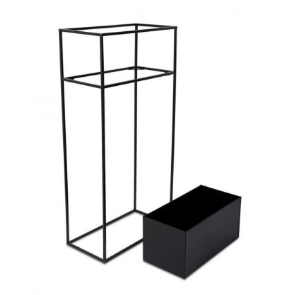 Suporte para flores 90x44 cm preto