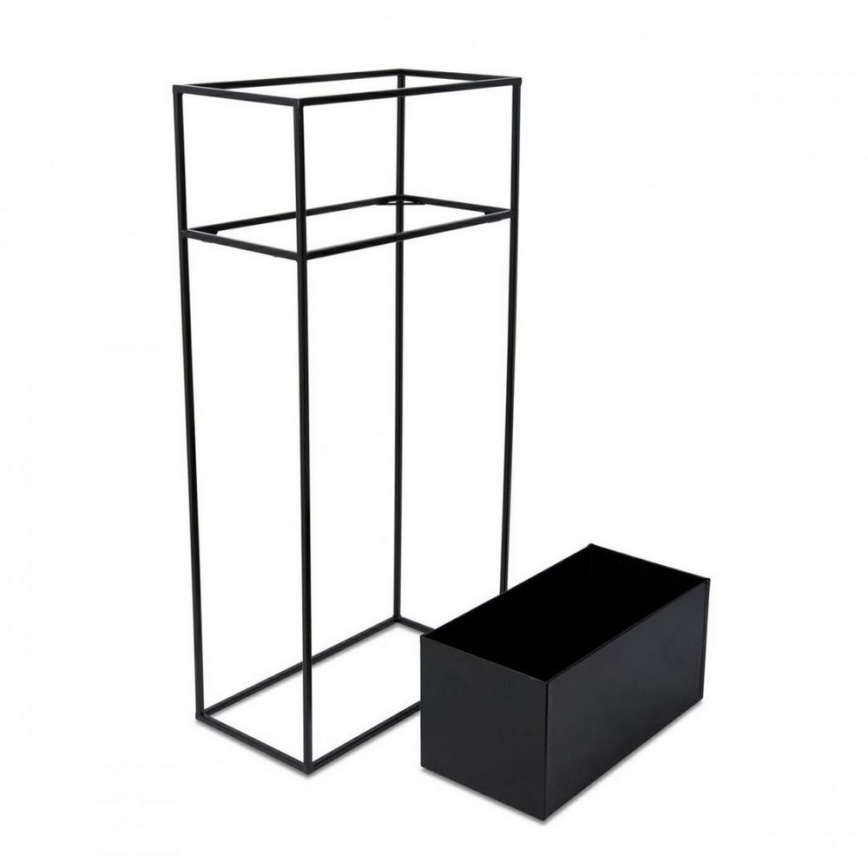 Suporte para flores 90x44 cm preto