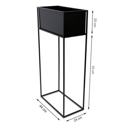 Suporte para flores 90x44 cm preto