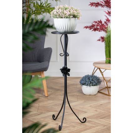 Suporte para flores 95x39 cm preto