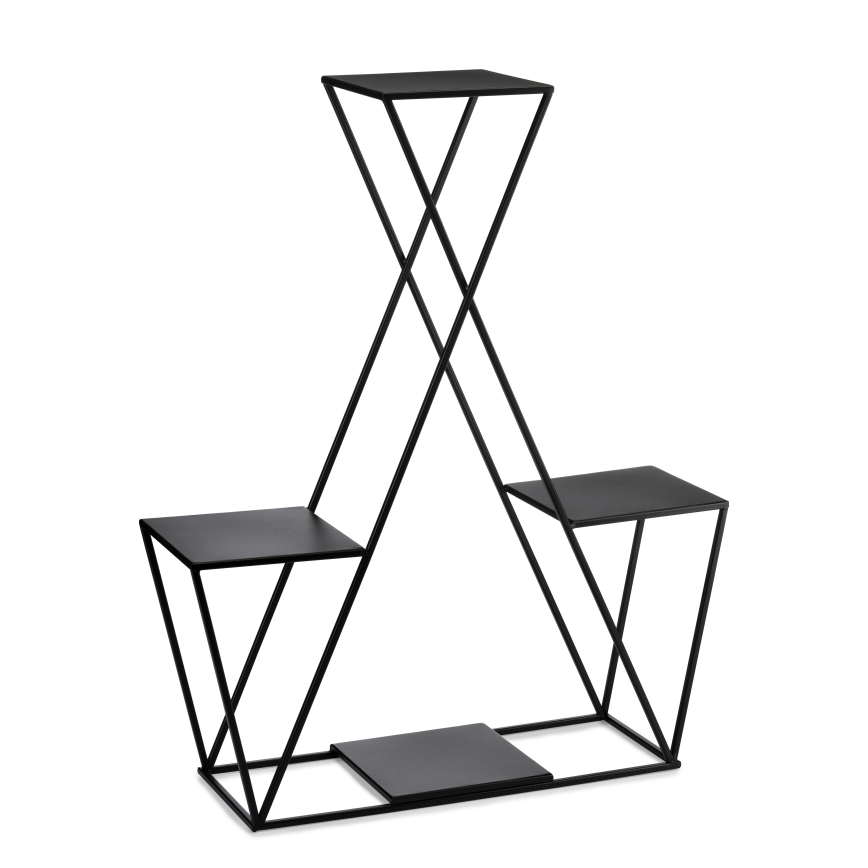 Suporte para flores 95x78 cm preto