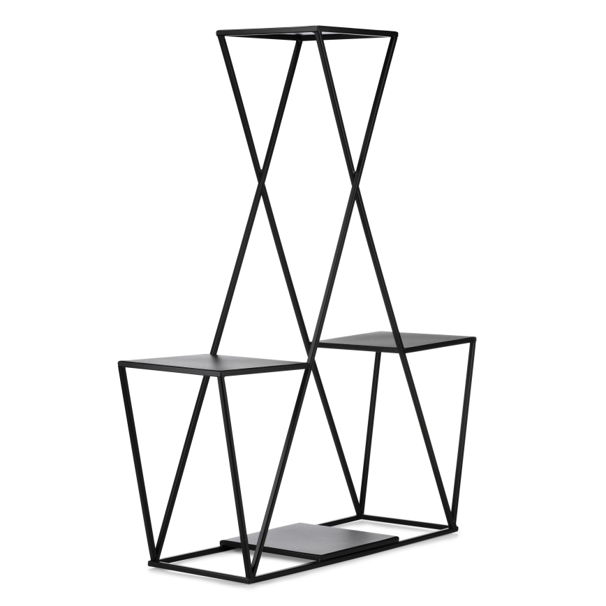 Suporte para flores 95x78 cm preto