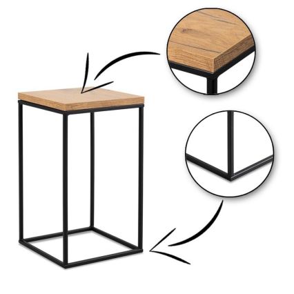 Suporte para flores BASICLOFT 40x24 preto/castanho
