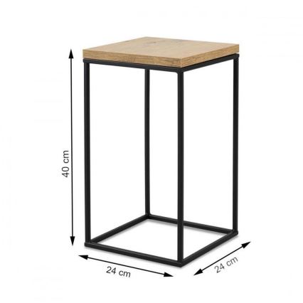 Suporte para flores BASICLOFT 40x24 preto/castanho